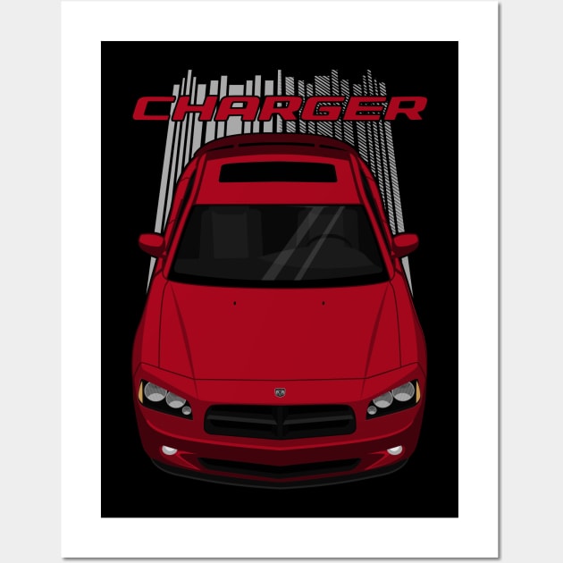 Charger RT 2006-2010 - Red Wall Art by V8social